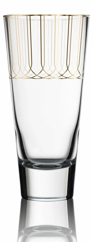 Vase Goebel First Gold en verre : la solution design pour fleurs hautes