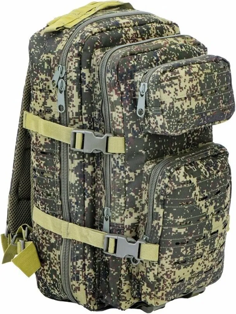 Sac à dos 30L avec système Laser Cut ultra-modulable motif Camouflage