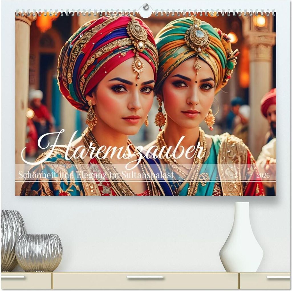 Haremszauber (hochwertiger Premium Wandkalender 2026 DIN A2 quer), Kunstdruck in Hochglanz