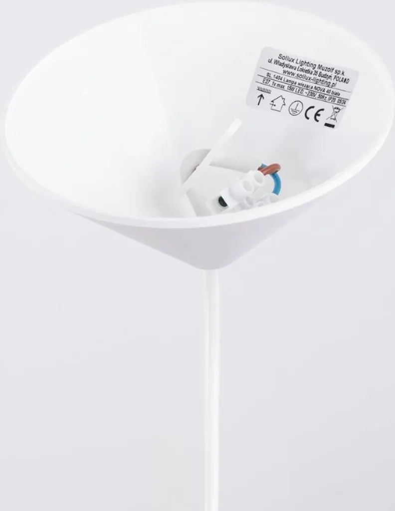 Éclairage Plafond Chambre et Salon Suspension NOVA 40 Blanche E27 - 15