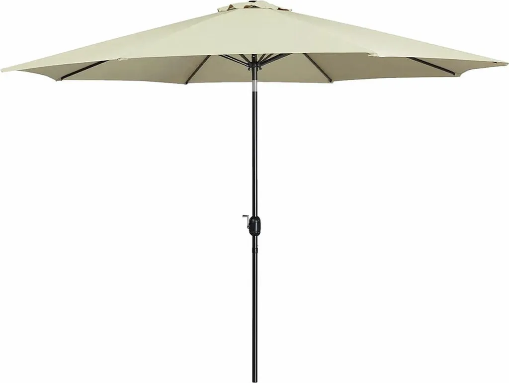 Ombrellone Marbueno 300cm Beige Acciaio - Ombra Perfetta Giardino