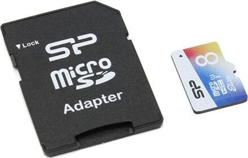 SILICON POWER Micro SD 8GB Silicon Power UHS-1 Elite/cl. 10 w/adapt/Color
