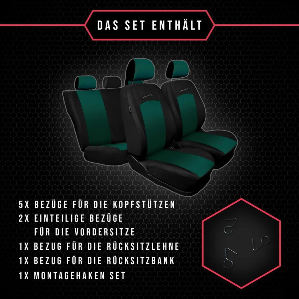 Coprisedili Mitsubishi ASX Verde - Ideale per Sport e Outdoor - 9