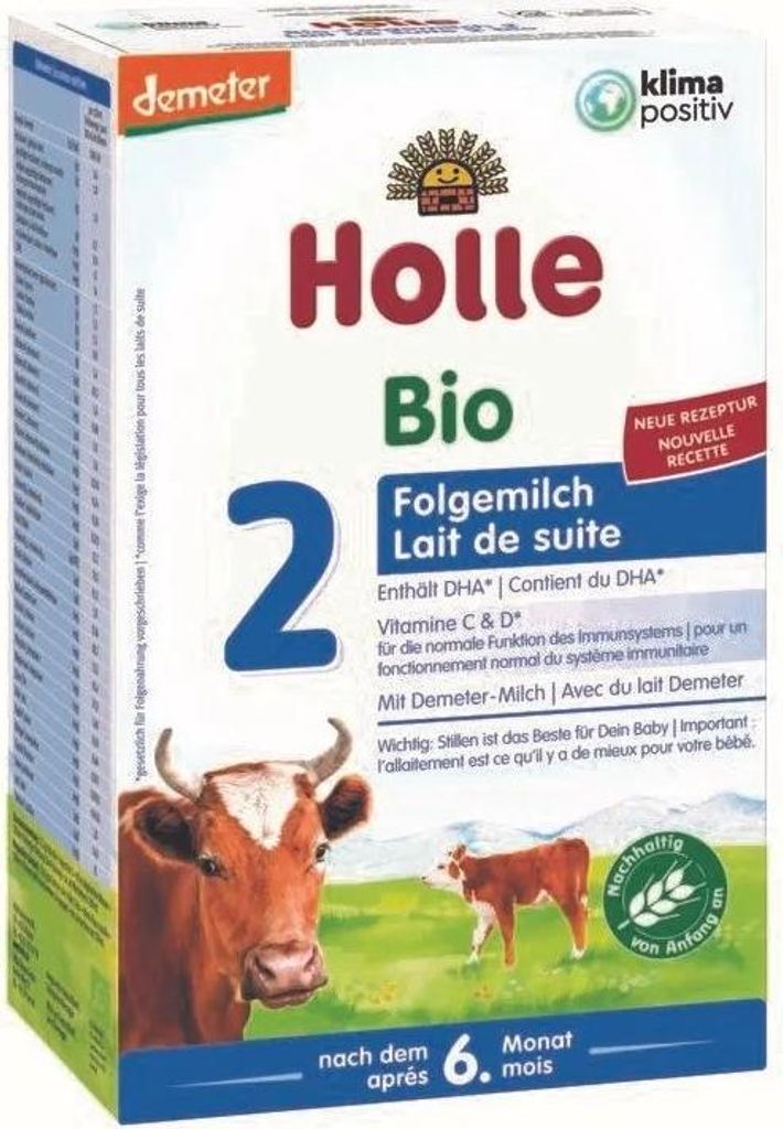FOLGEKÜHL KUHMILCH 2 FÜR BABYS NACH 6 MONATEN DEMETER  600 Produktbild 