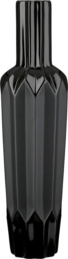 Vase Pantheon Gilde en Céramique Noire, Hauteur 48 cm, Forme Élancée