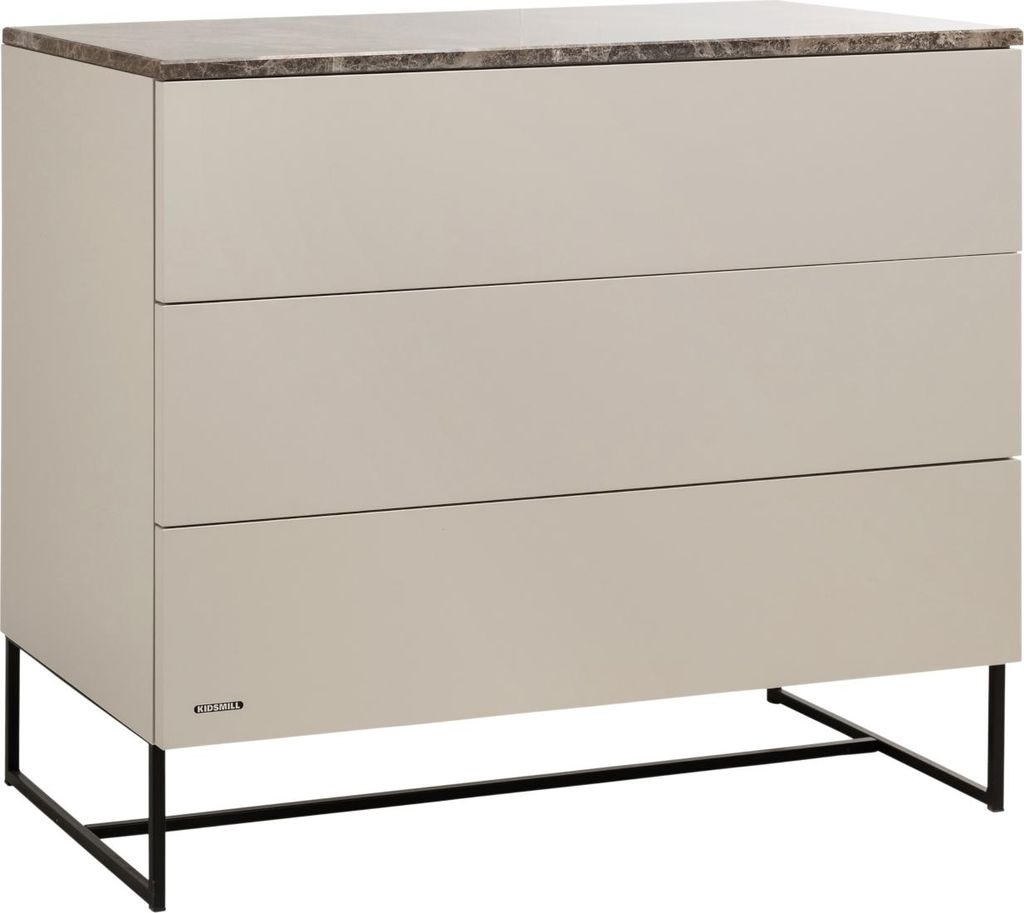 Kidsmill Intense Oberplatte - Marmor - Warmes Taupe | Kommoden