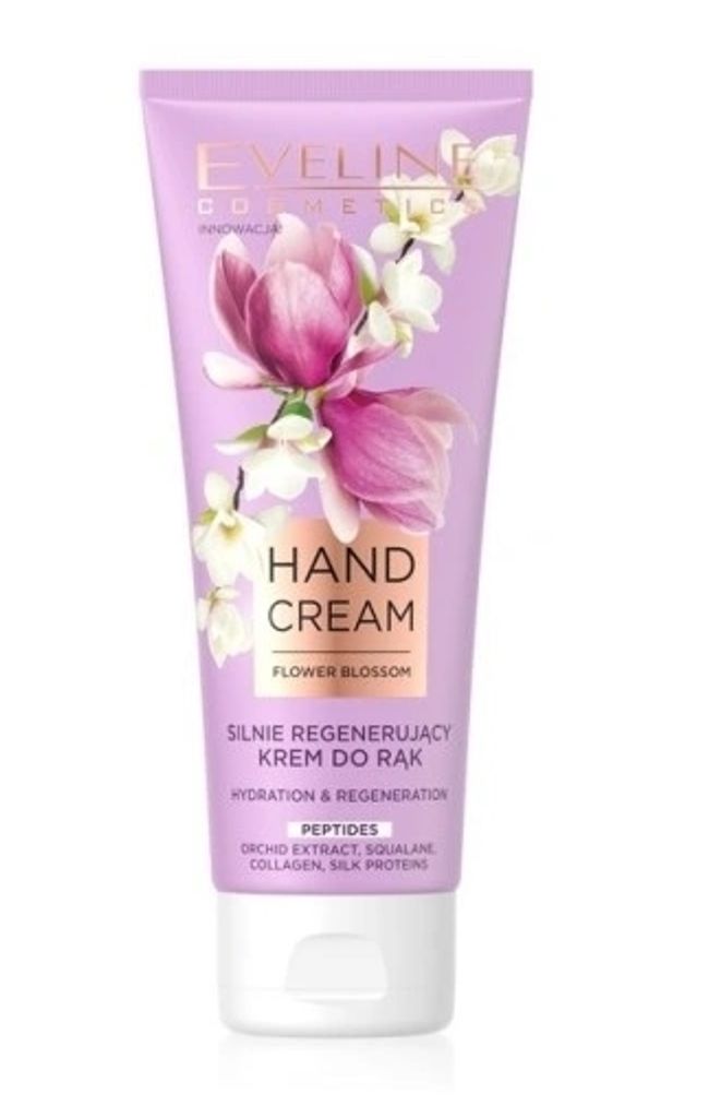 Eveline Flower Blossom Strongly Regenerating Smoothing Hand Cream Collagen 75ml