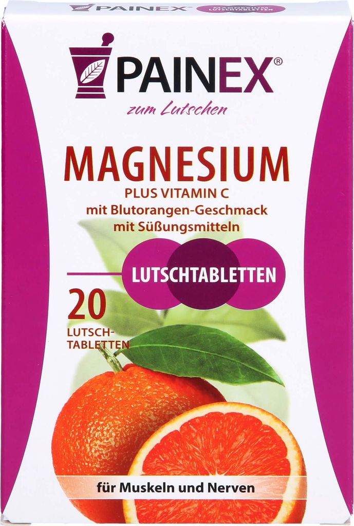 PAINEX Magnesium plus Vitamin C Lutschtabletten, 20 St. Tabletten