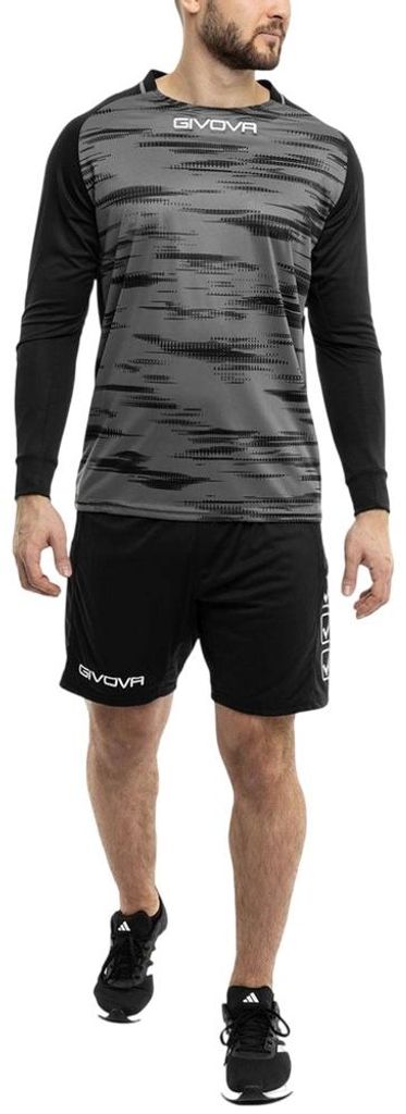Givova - Torwartbekleidung-Set für Herren/Damen Unisex PP13039 (S) (Schwarz/Grau)