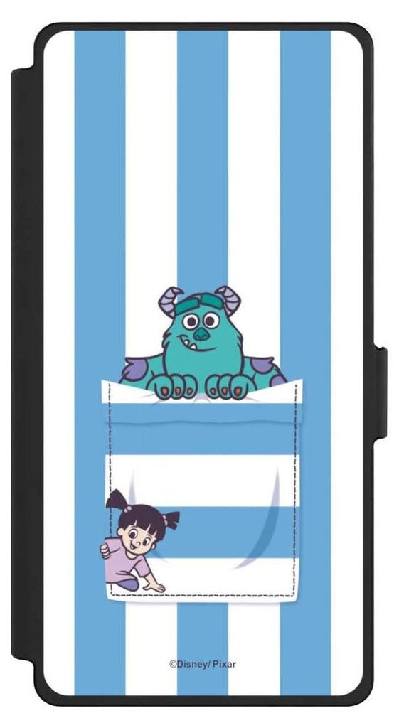 NIVOCASE Klapphülle für Samsung Galaxy S25 Ultra Handyhülle aus Kunst Leder NIVOflip schwarz Disney Pixar Fanartikel Die Monster AG