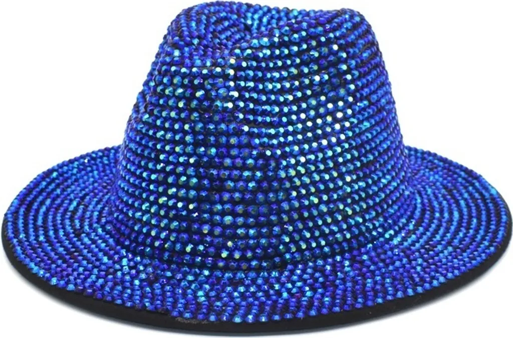 Cappello per Feste Glitter Blu KP22178 - Alta Visibilità e Stile Party