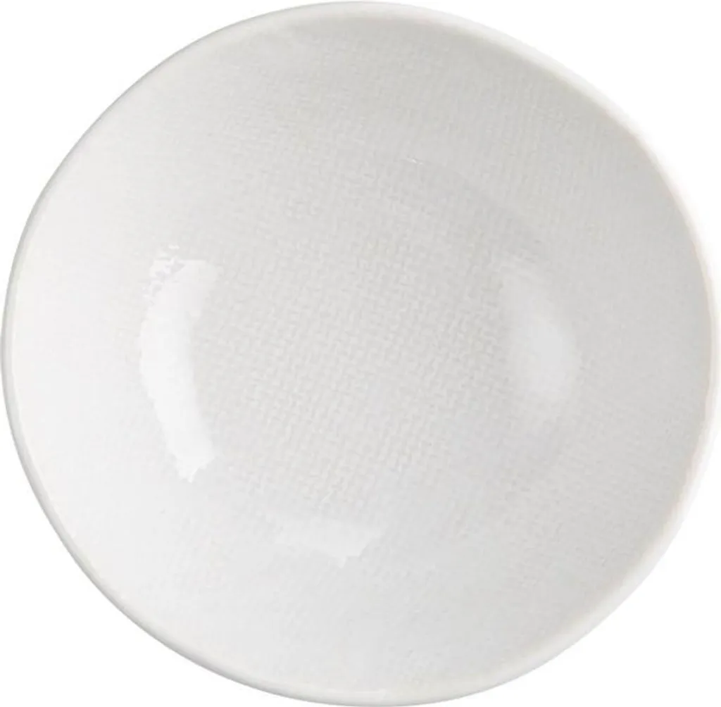 Coupes en grès Olympia Denim blanches 160mm - Bordures anti-ébréchures