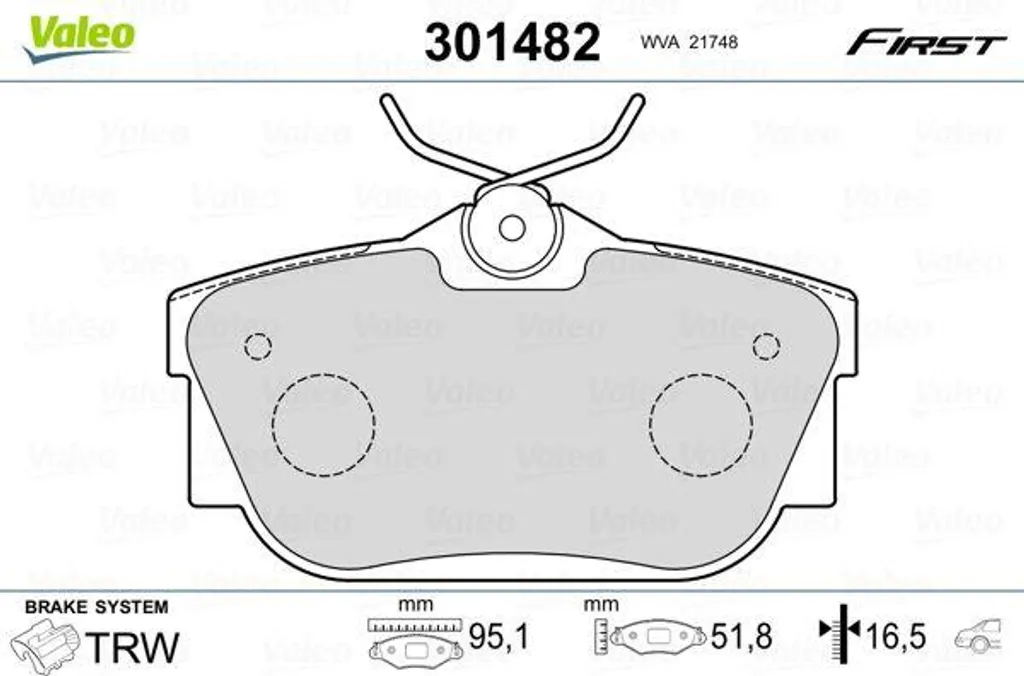 Plaquettes de frein Valeo 301482 : Fiabilité OE 701698451 pour T4
