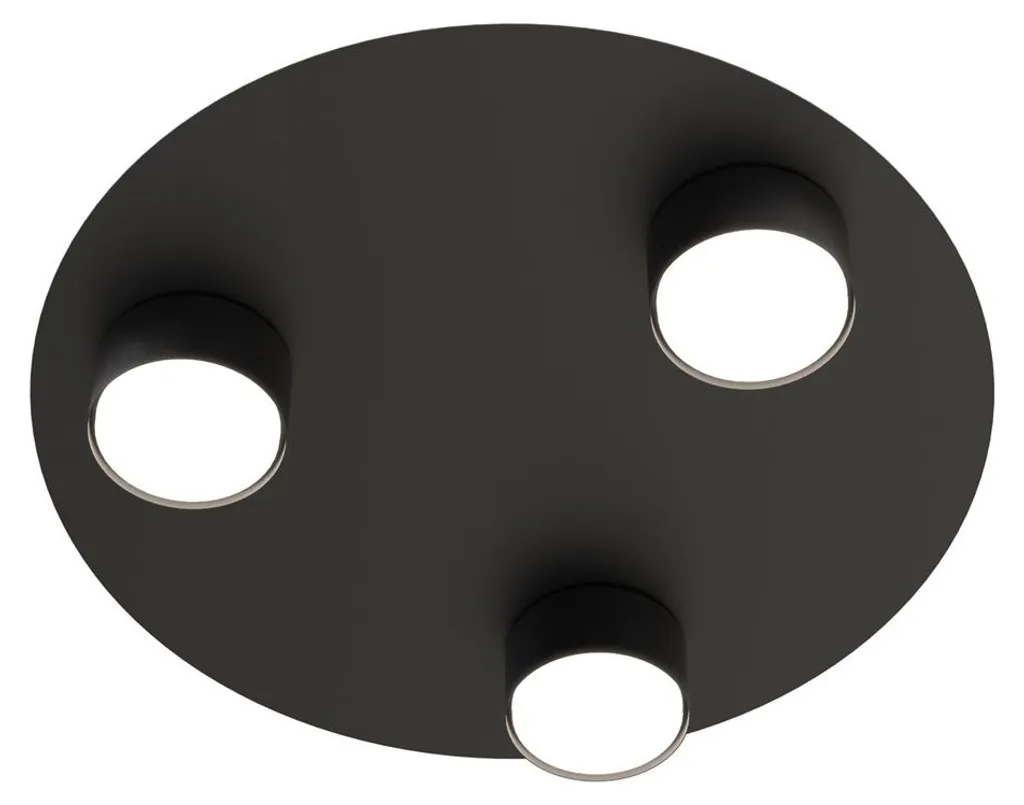 Suspension Noire pour Salon et Cuisine BOLX - Éclairage Triple GX53