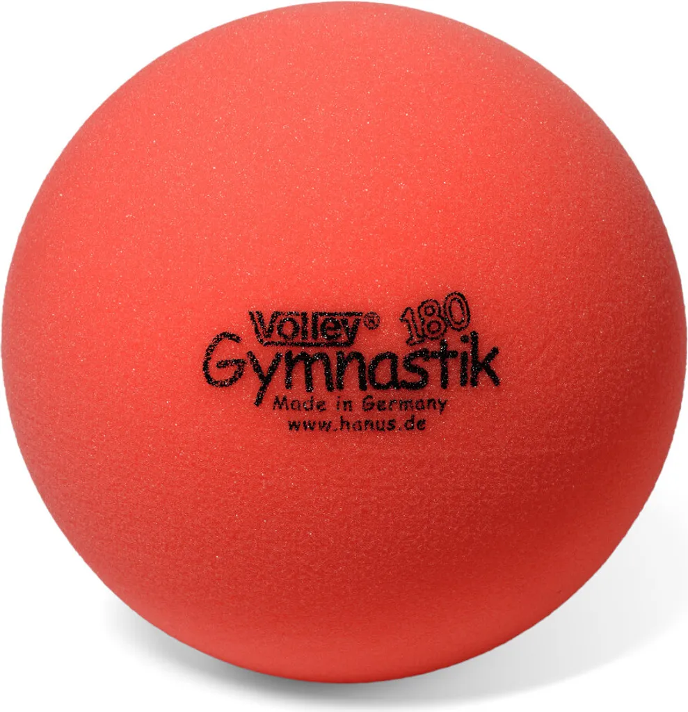 Ballon de gymnastique en mousse VOLLEY® Rouge - Diamètre 21cm Soft