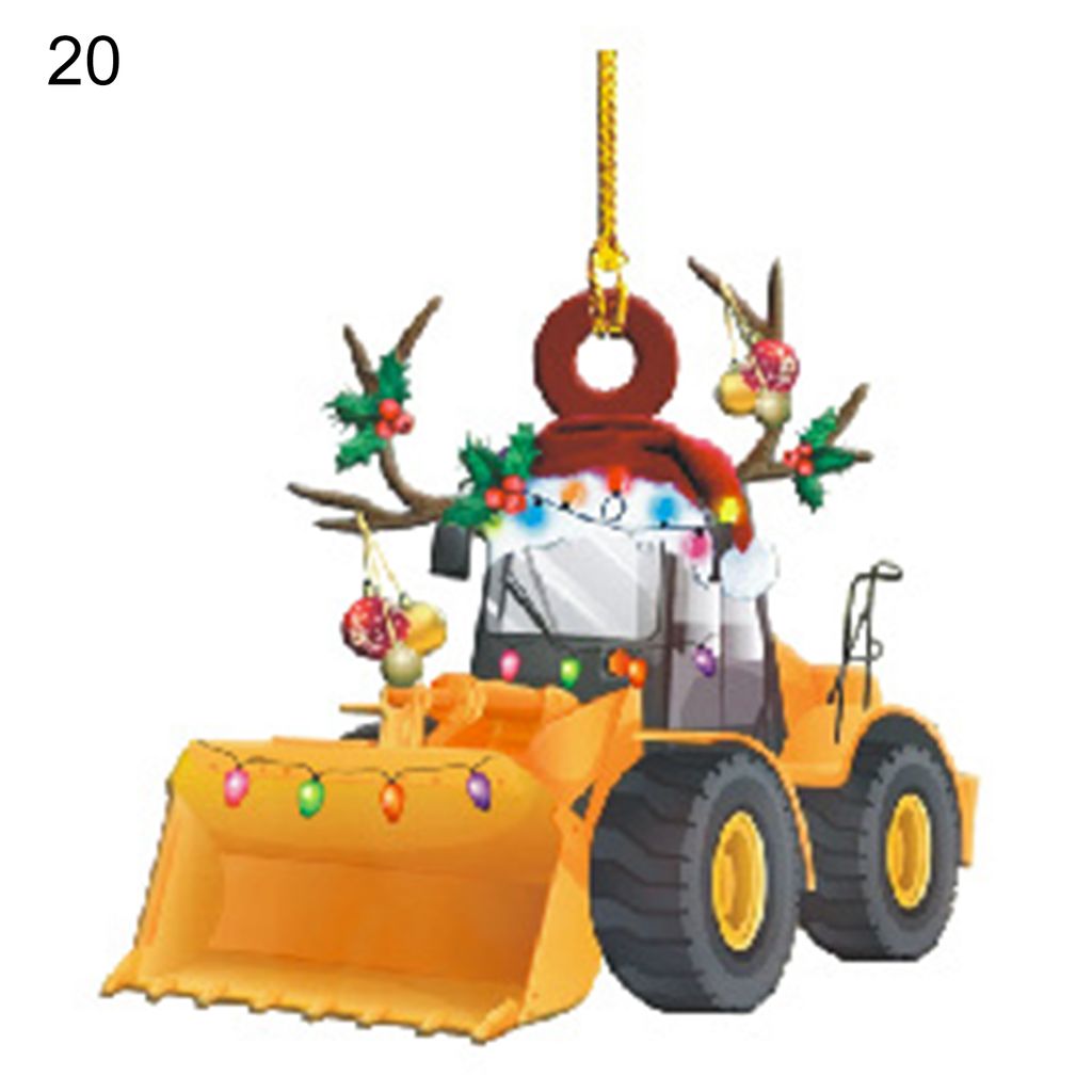 umweltfreundlich hängende Ornamente einzigartige Form Holz Weihnachtsbaumanhänger mit Lanyard für Zuhause-20