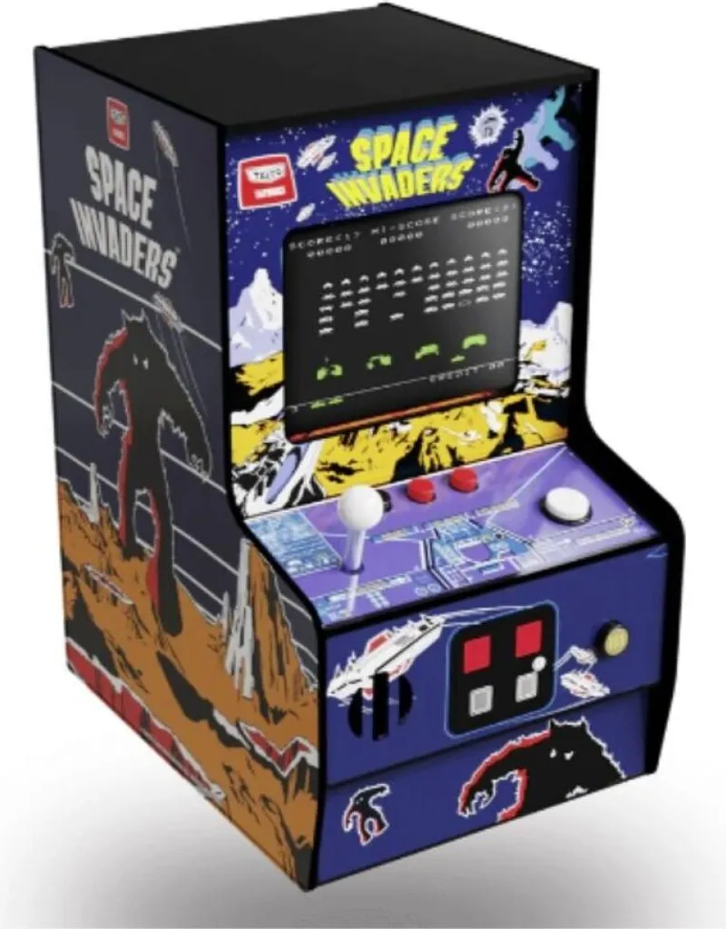 Borne d'arcade vintage Space Invaders My Arcade mini console retro gaming