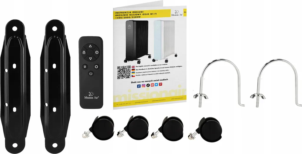 Radiatore a olio OSLO 2500W Black WiFi - 4