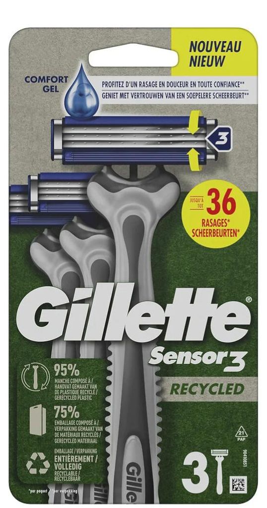 Gillette Sensor3 - wegwerpscheermesjes - 3st Produktbild 