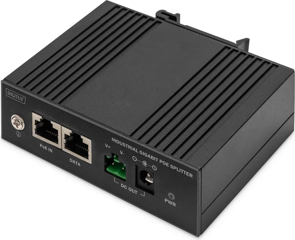 Splitter PoE anti-surtension rail DIN DIGITUS solution réseau 60W IP30