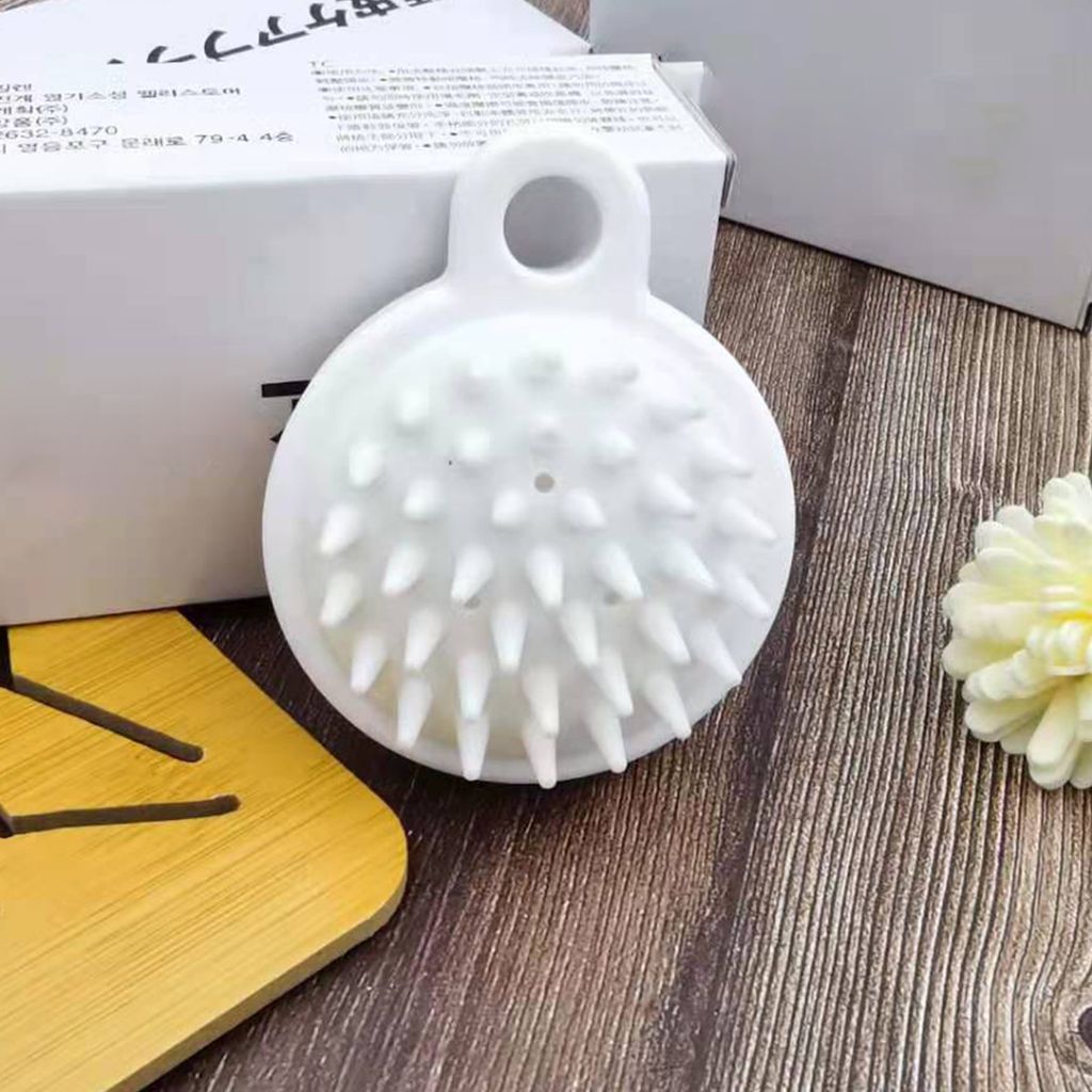 Shampoo Pinsel wiederverwendbare flexible weiche Borsten hängende Loch Güte Grip Rich Schaumwirkung Kunststoffschuppenentfernung Haar Kopfhautmas...