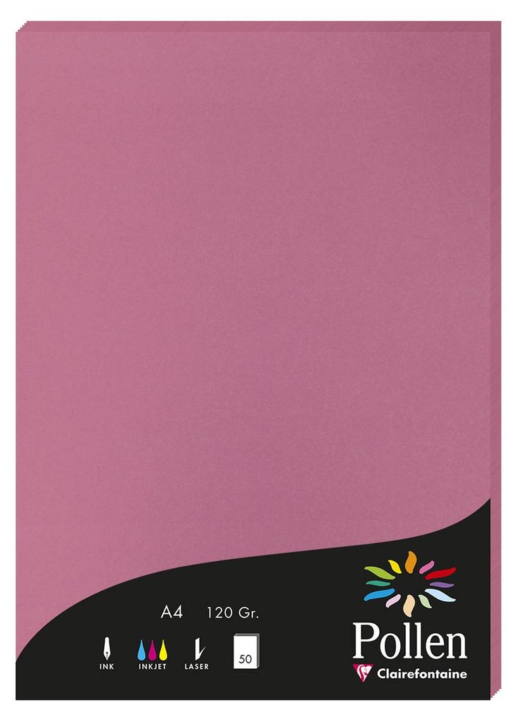 Clairefontaine 3329680442816, Kunstpapier, 120 g/m², 50 Produktbild 