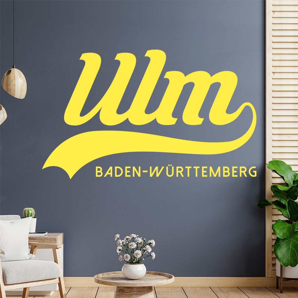 Ulm Baden-Württemberg Wandtattoo Wandaufkleber Wall Sticker - Dekoration, Küche, Wohnzimmer, Schlafzimmer, Badezimmer
