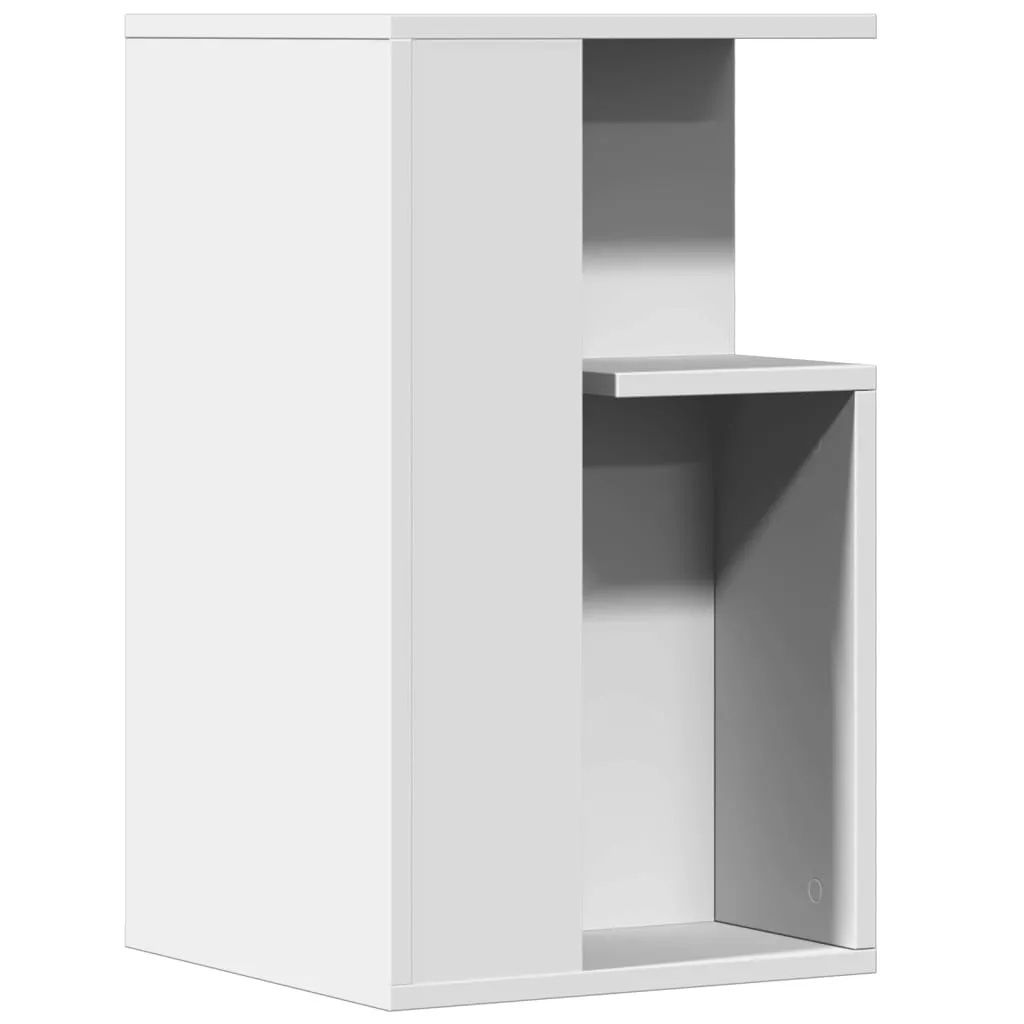 Tavolino Multifunzione Bianco 35x35x60 cm in Legno per Laptop
