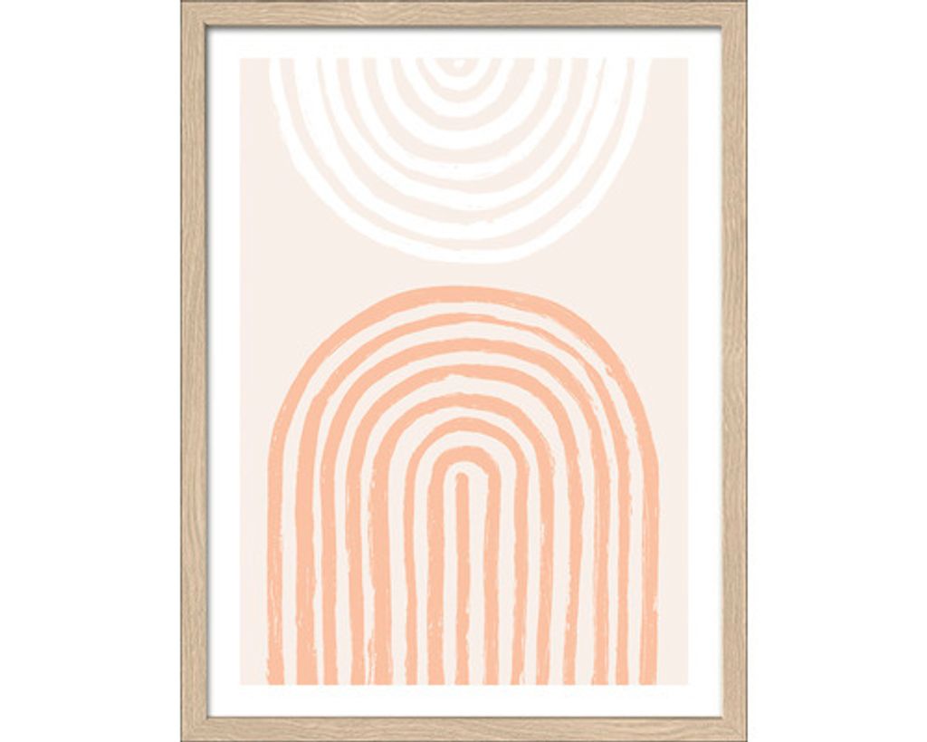Gerahmtes Bild Shapes Of The Earth II 33x43 cm