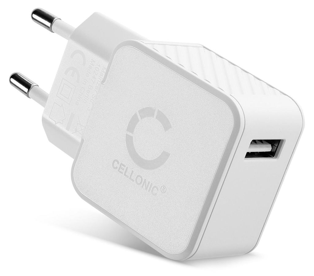 CELLONIC Chargeur USB EU-Plug 1 Port 5V 2.4A 12W blanc bloc Image du produit 