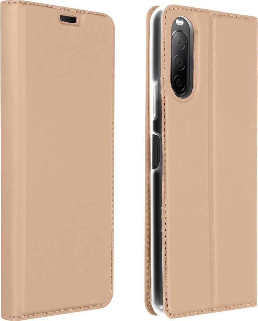 Klappetui mit Kartenfach & Standfunktion Sony Xperia 10 II – Rosegold