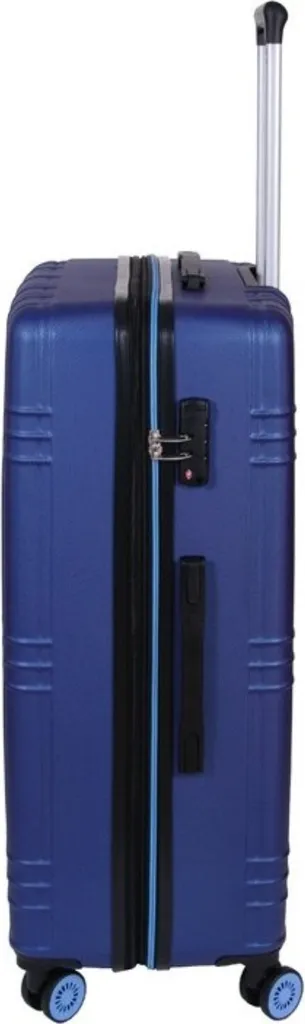 Valise Dielle 13070BL Robuste et Légère - Bagage Bleu avec Serrure Code