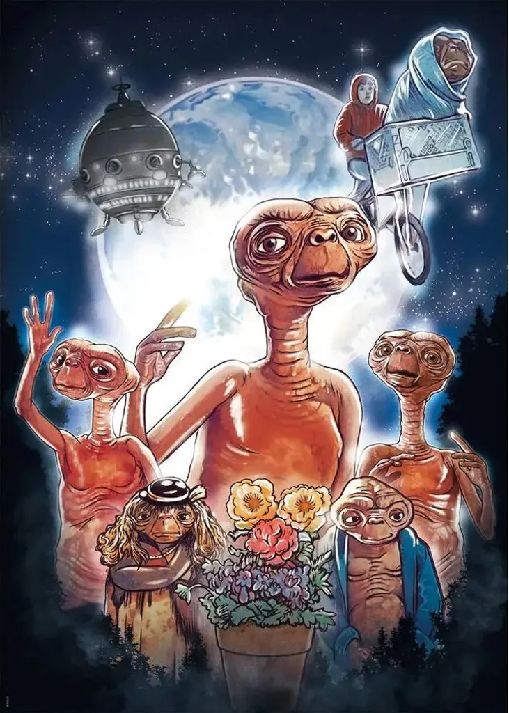 Puzzle E.T. l'Extraterrestre 1000 pièces haute qualité Schmidt 58584 - 2
