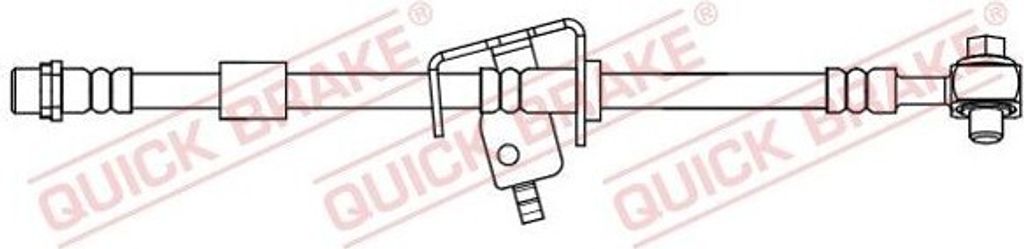 QUICK BRAKE 58.856X Bremsschlauch Hinten Rechts für OPEL Astra J Sports Tourer (P10) ASTRA J ZAFIRA TOURER C (P12) Astra J GTC (P10) Cascada (W13)