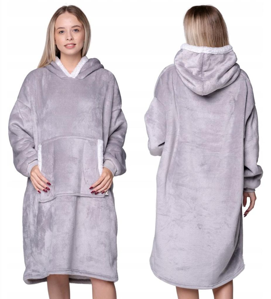 Oversize Deckenpullover XXL - Kuscheldecke mit Ärmeln und Produktbild 