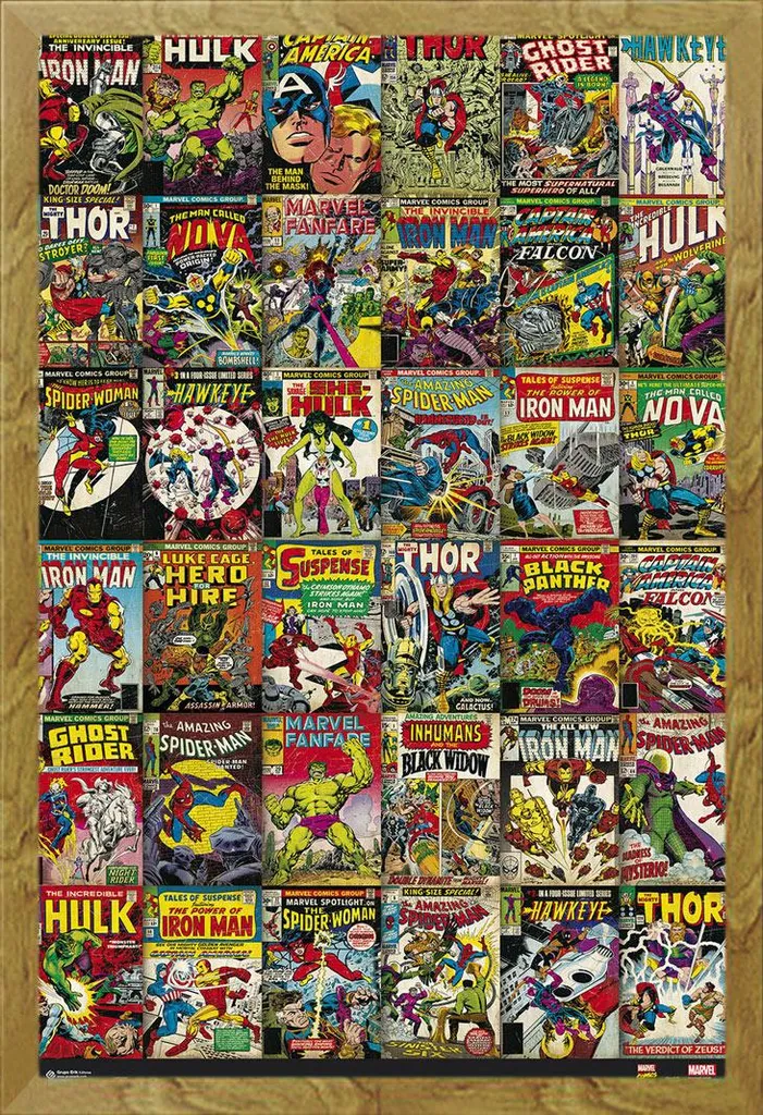 Regalo Originale Marvel: Poster Maxi con Cornice Rovere Shinsuke