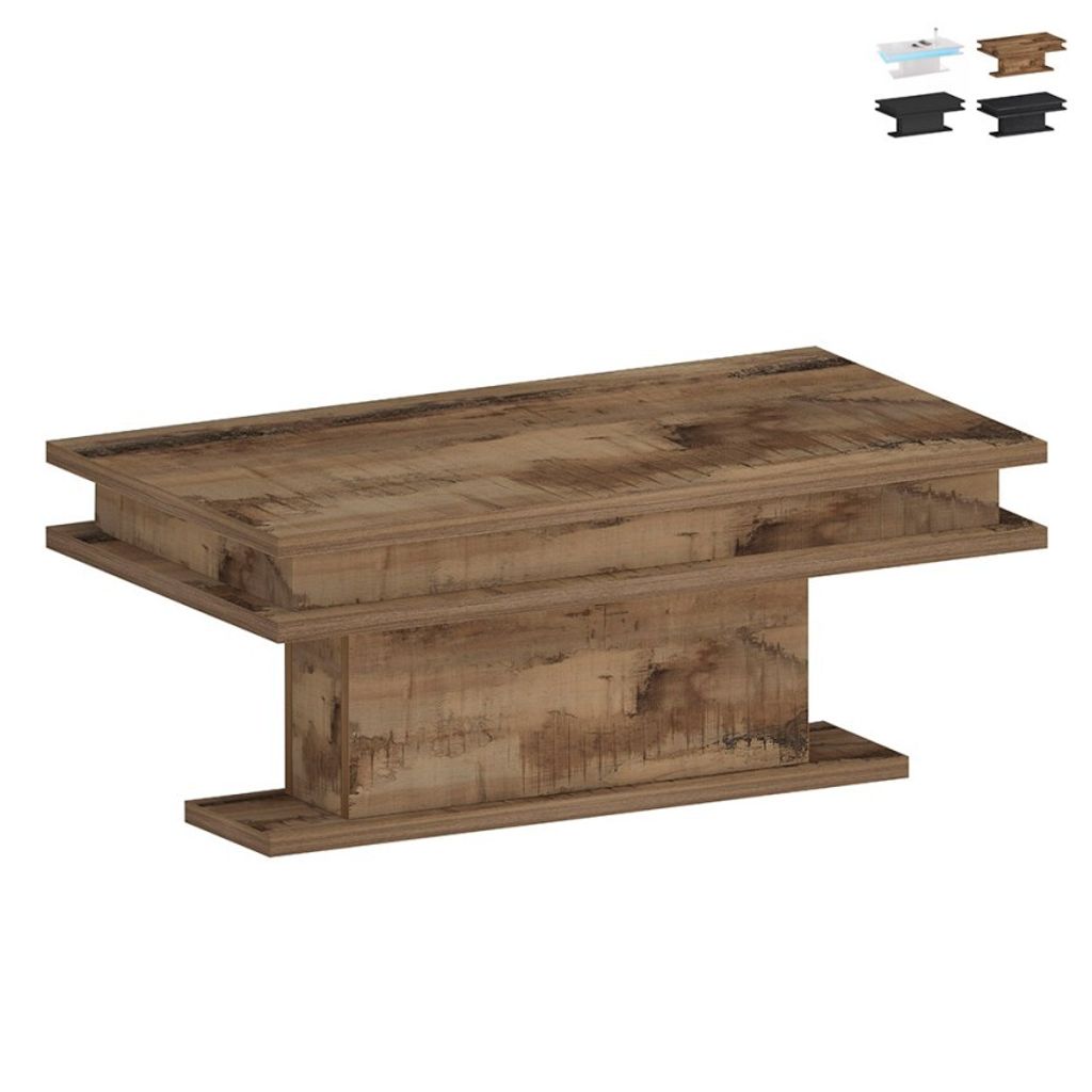 Moderner Design-Couchtisch 100x55cm Wohnzimmer Little Big - Natur
