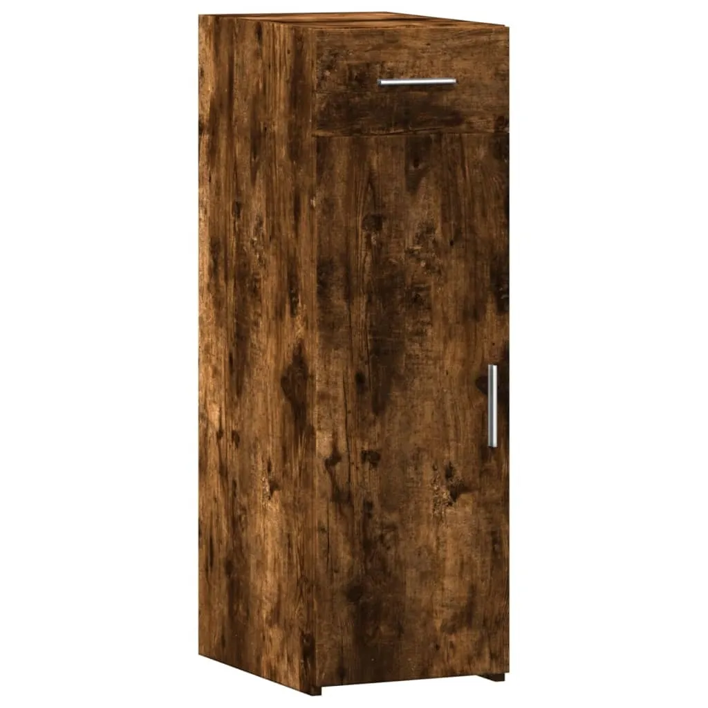 Credenza Bassa SYFAX Rovere Fumo 30x42,5x93 - Legno Multistrato Office