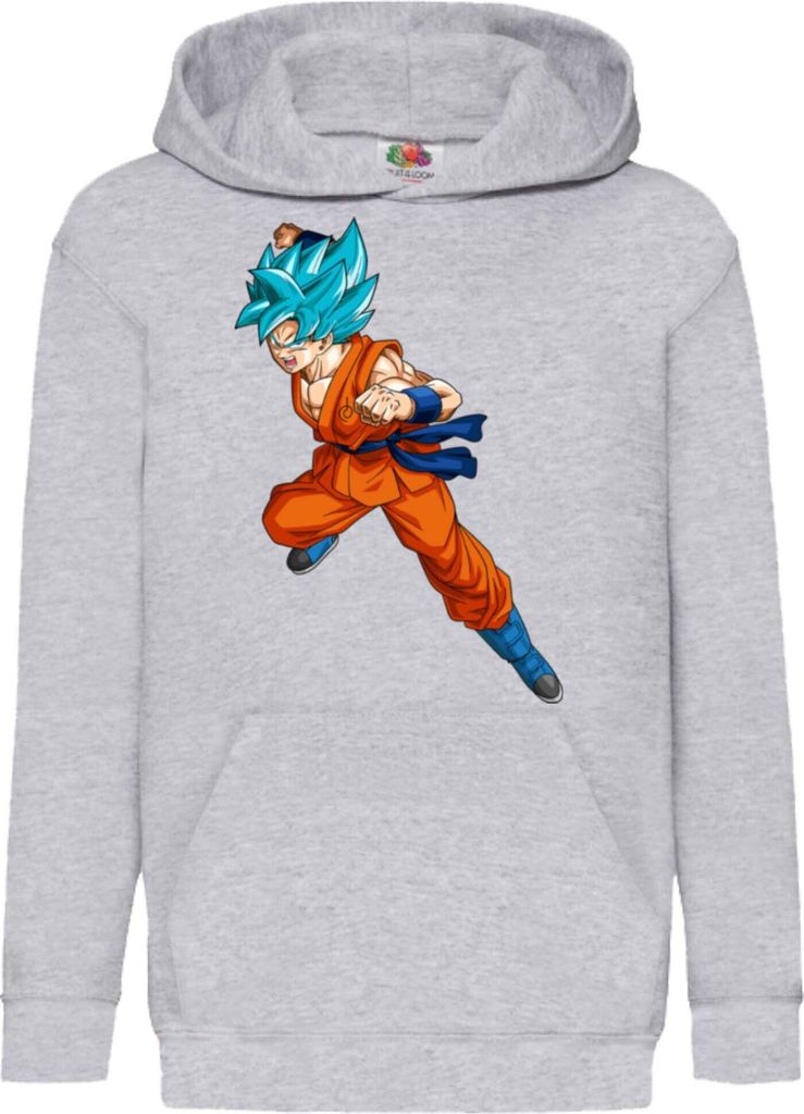 Kinder Kapuzenpullover Dragon Anime Manga Ball Z 11, 9-11 Jahr - 140 / Grau