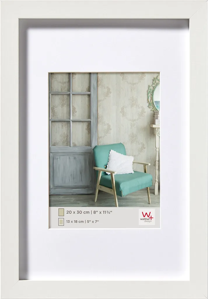 Cornice 50x70 Legno Bianco Walther Design EA070W Stockholm Minimal
