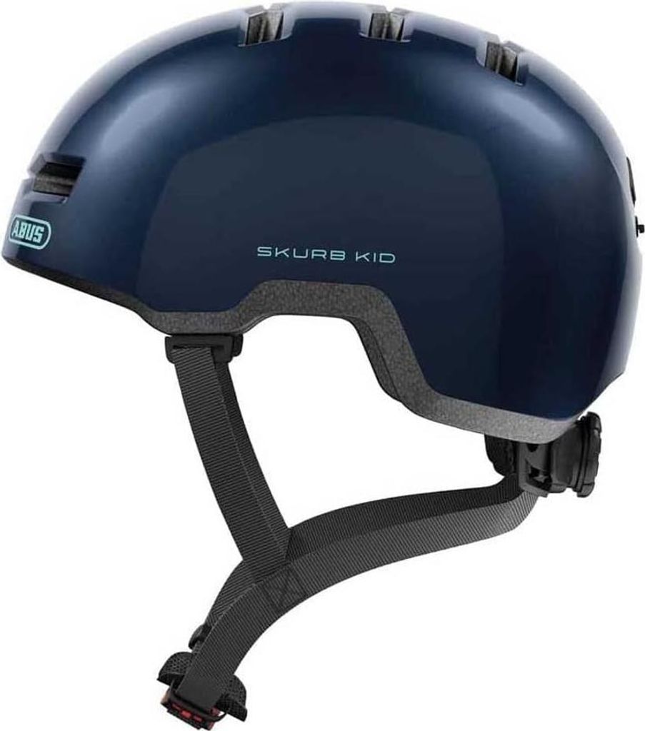 ABUS Kinderhelm Skurb Kid - robuster Fahrradhelm im Skater-Look mit Platz für einen Zopf und vielfältigen Designs Mädchen Jungen