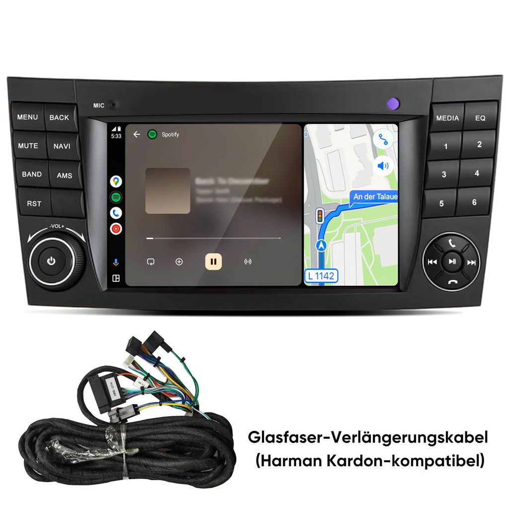 Radio samochodowe do Mercedes-Benz W211, CLS, CLK, G, W219, Zdjęcie produktu 
