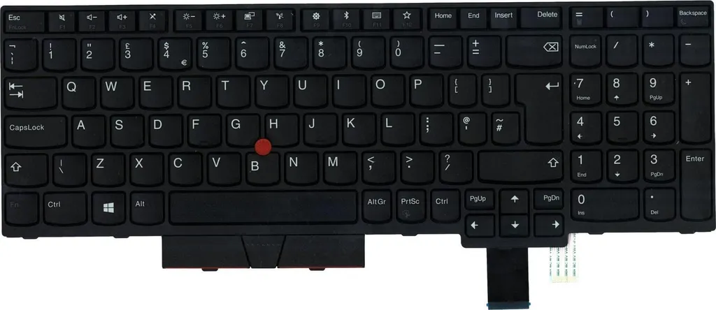 Clavier Portable Lenovo QWERTY pour ThinkPad P52s T580 UltraNav GB