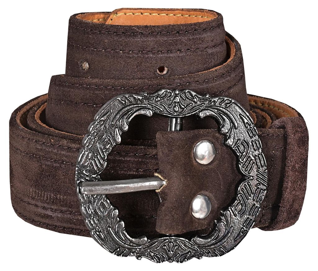 Herren Trachtengürtel aus Echtleder Trachten Lederhosen Produktbild 