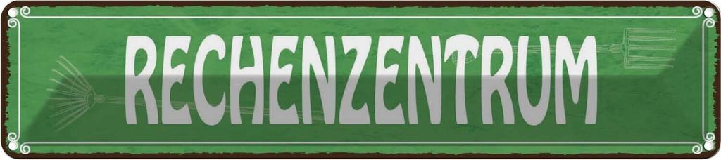 vianmo Blechschild 10x46 cm Rechenzentrum Gärtner Garten Spruch Zitat