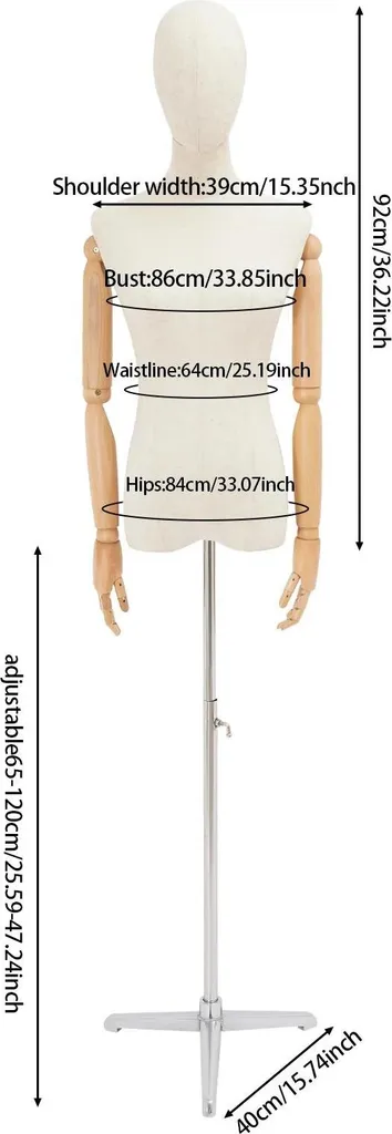 Socle de mannequin réglable argenté pour vitrine en matériaux robustes - 2
