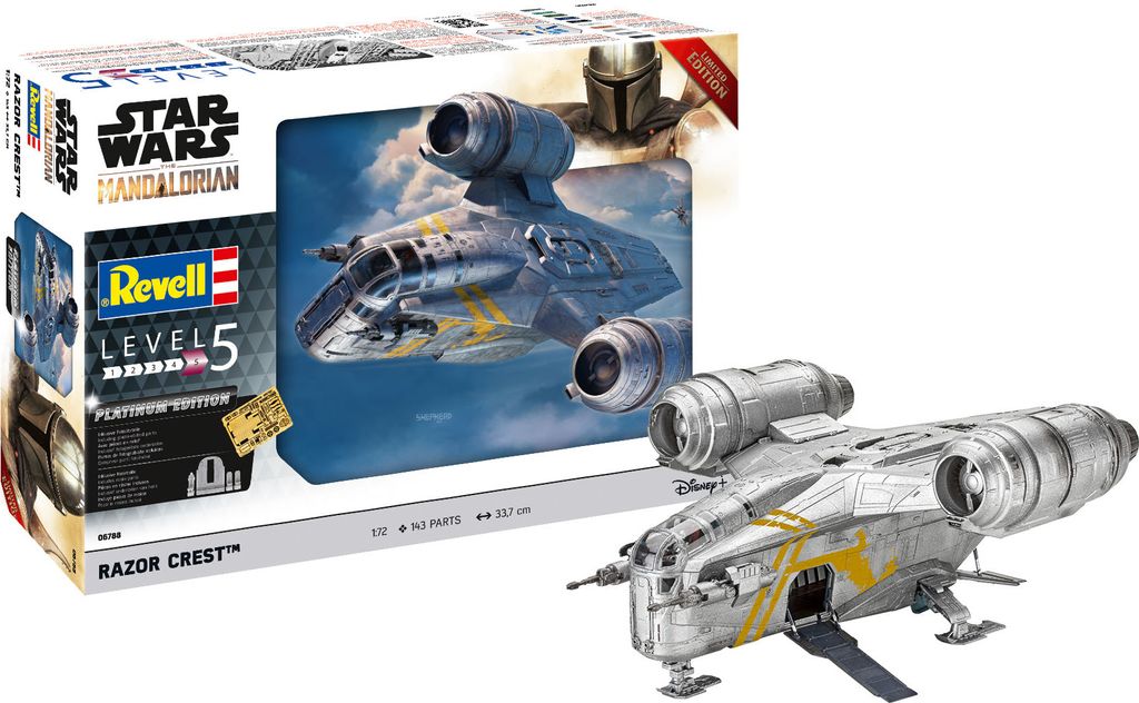 Revell The Mandalorian: Razor Crest "Platinum Edition" 1:72 Immagine del prodotto 