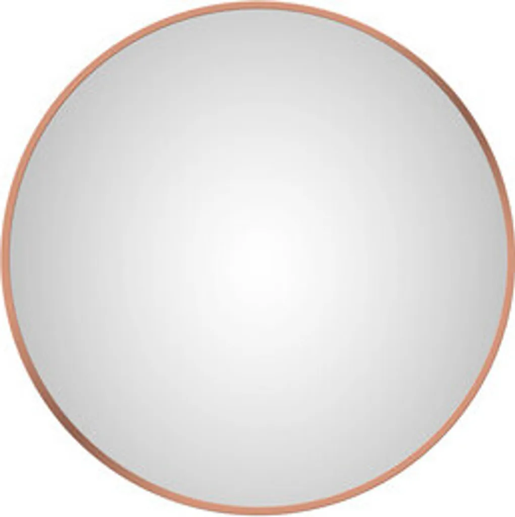 Miroir de salle de bain Talos Noble Ø 60 cm rond avec cadre alu cuivré