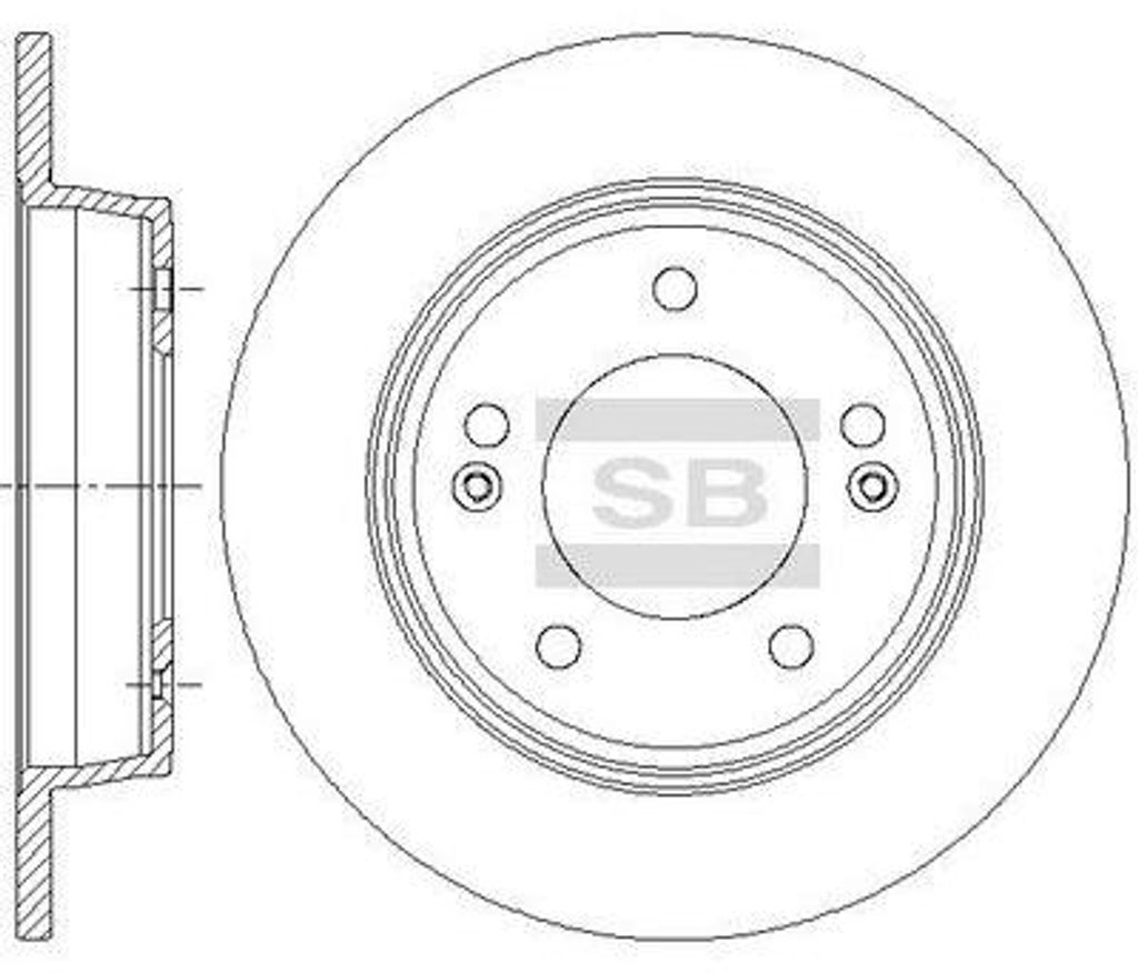 Hi-Q Bremsscheibe Hinten für RENAULT Scala (LJM) 262mm SD1085