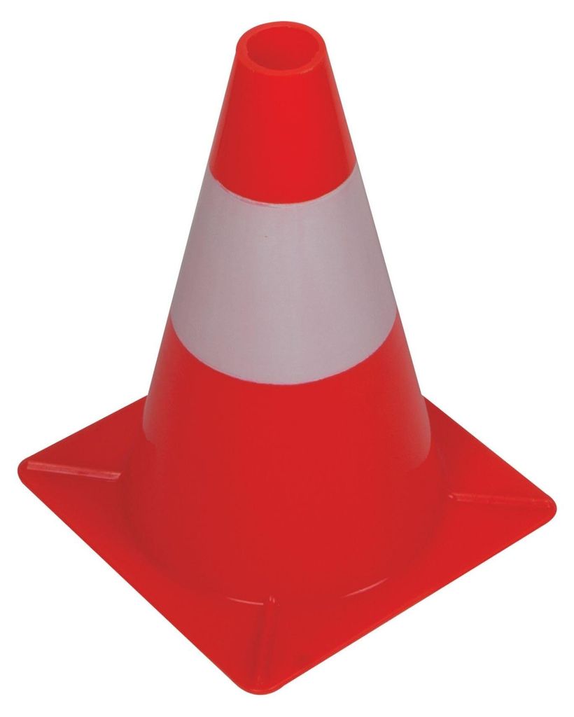 Cono Rosso/Bianco - 30 Cm Immagine del prodotto 